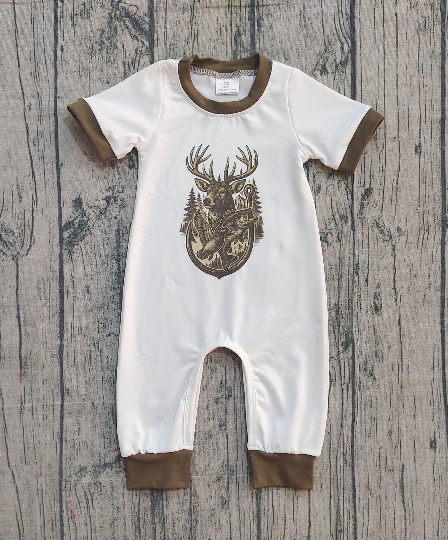 Pre order short sleeve hunting romper