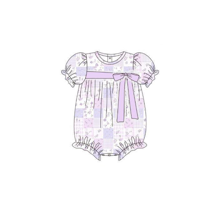 Pre order purple floral patchwork bubble