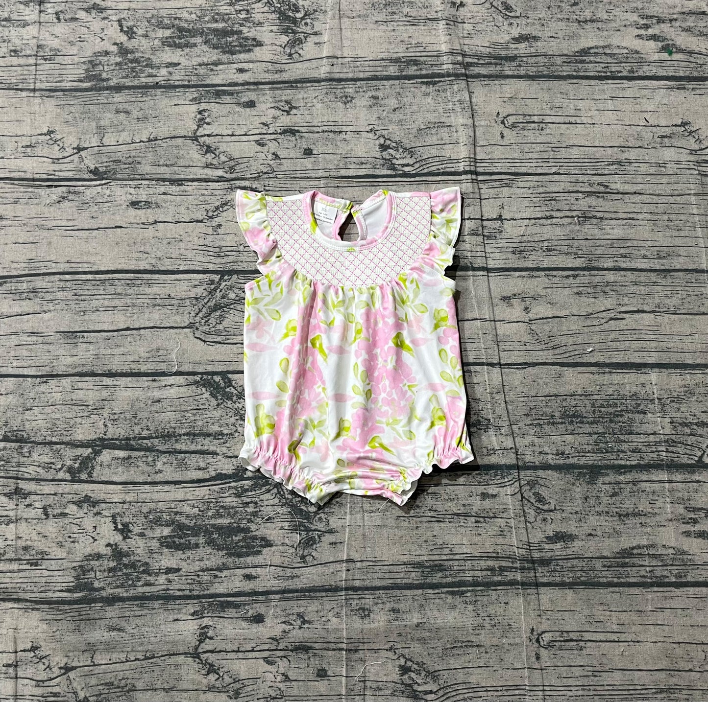 Pre order baby girl floral bubble