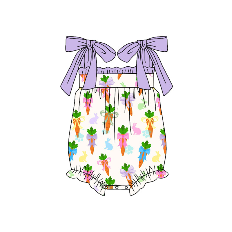 Pre order easter colorful bow and carrot bubble