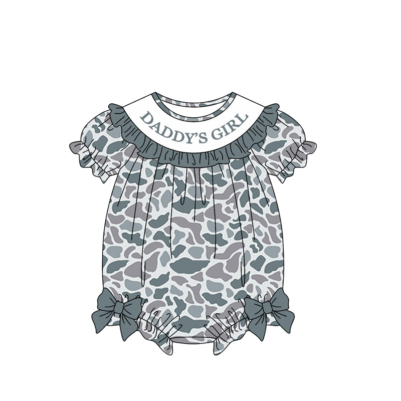 Pre order daddy's girl camo bubble girl clothing