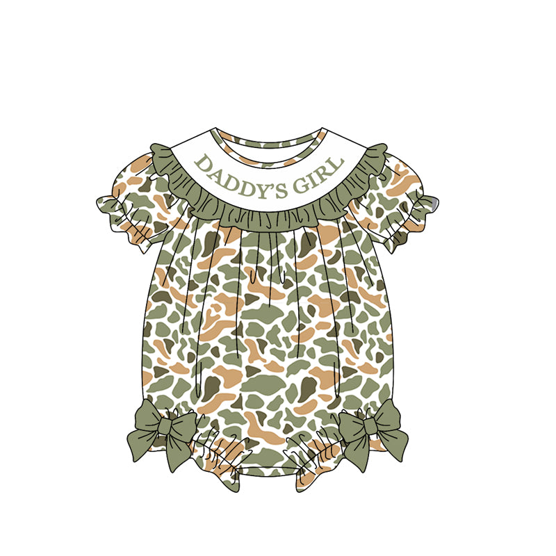 Pre order daddy's girl camo bubble girl clothing