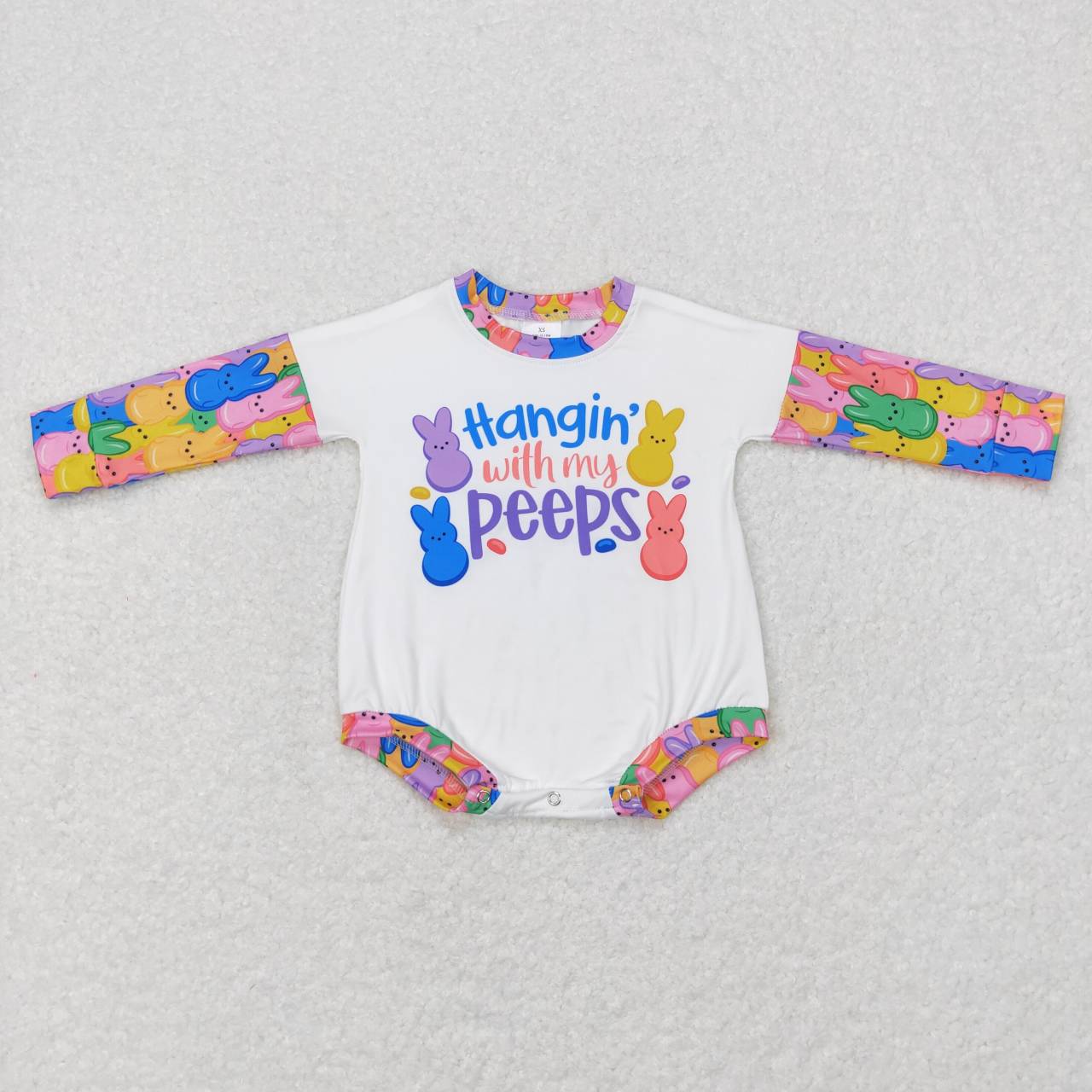 hanging with my peeps baby girl bodysuit