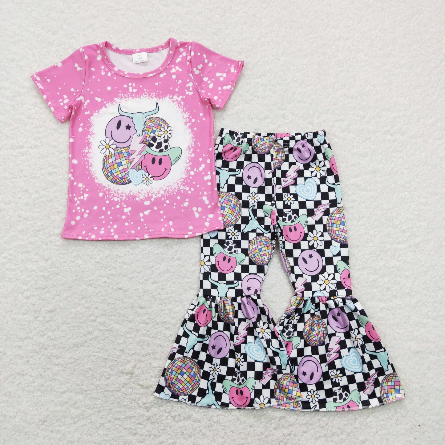 checkered disco girls clothing