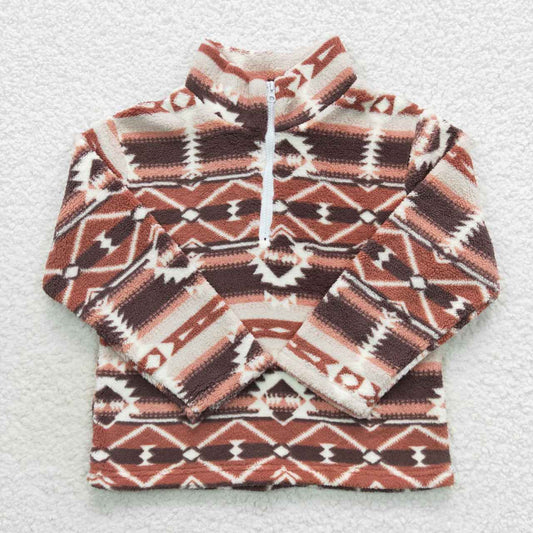 aztec sherap zip coat kids winter top clothing