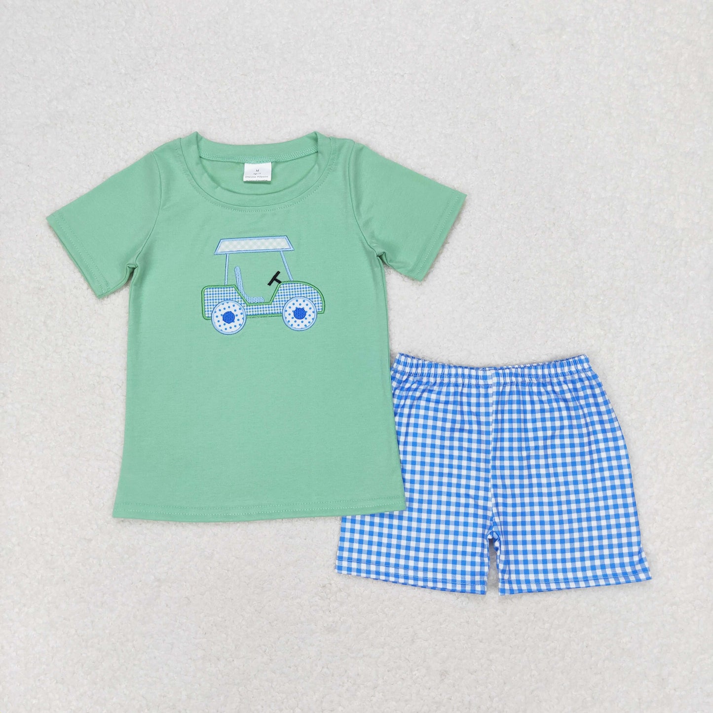 embroidery golf two piece set boy