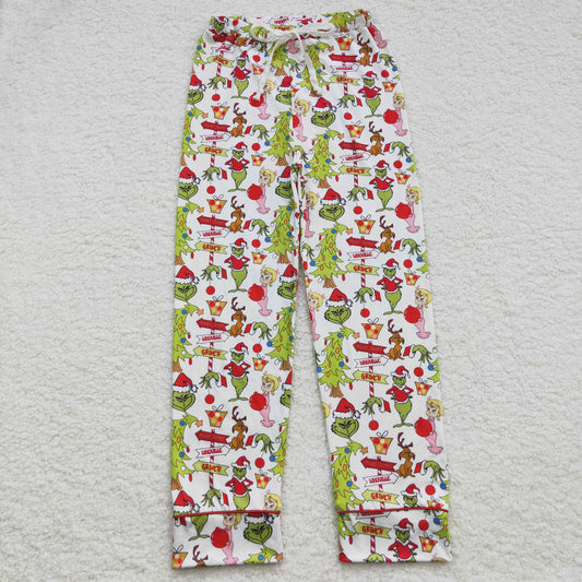 adult christmas straight pants