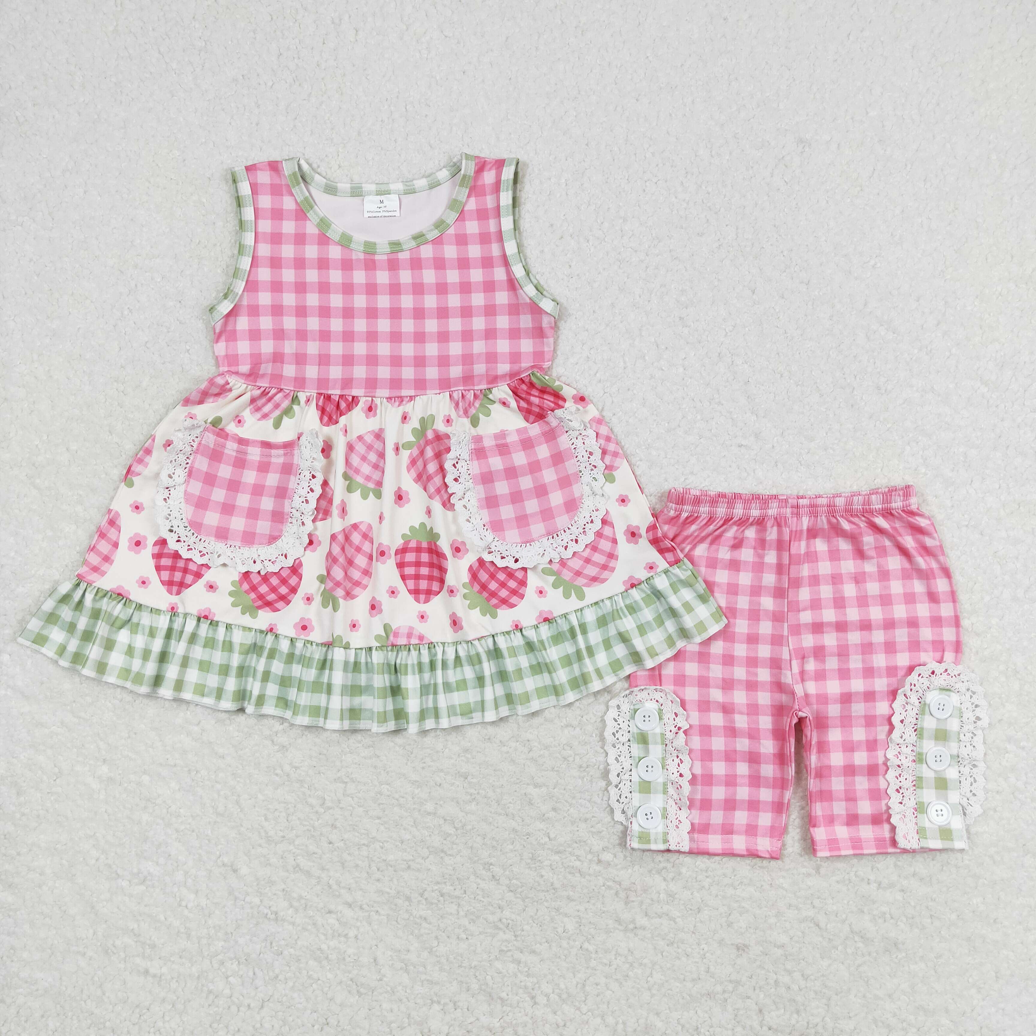 NINI - Strawberry Print Short Set main image 0