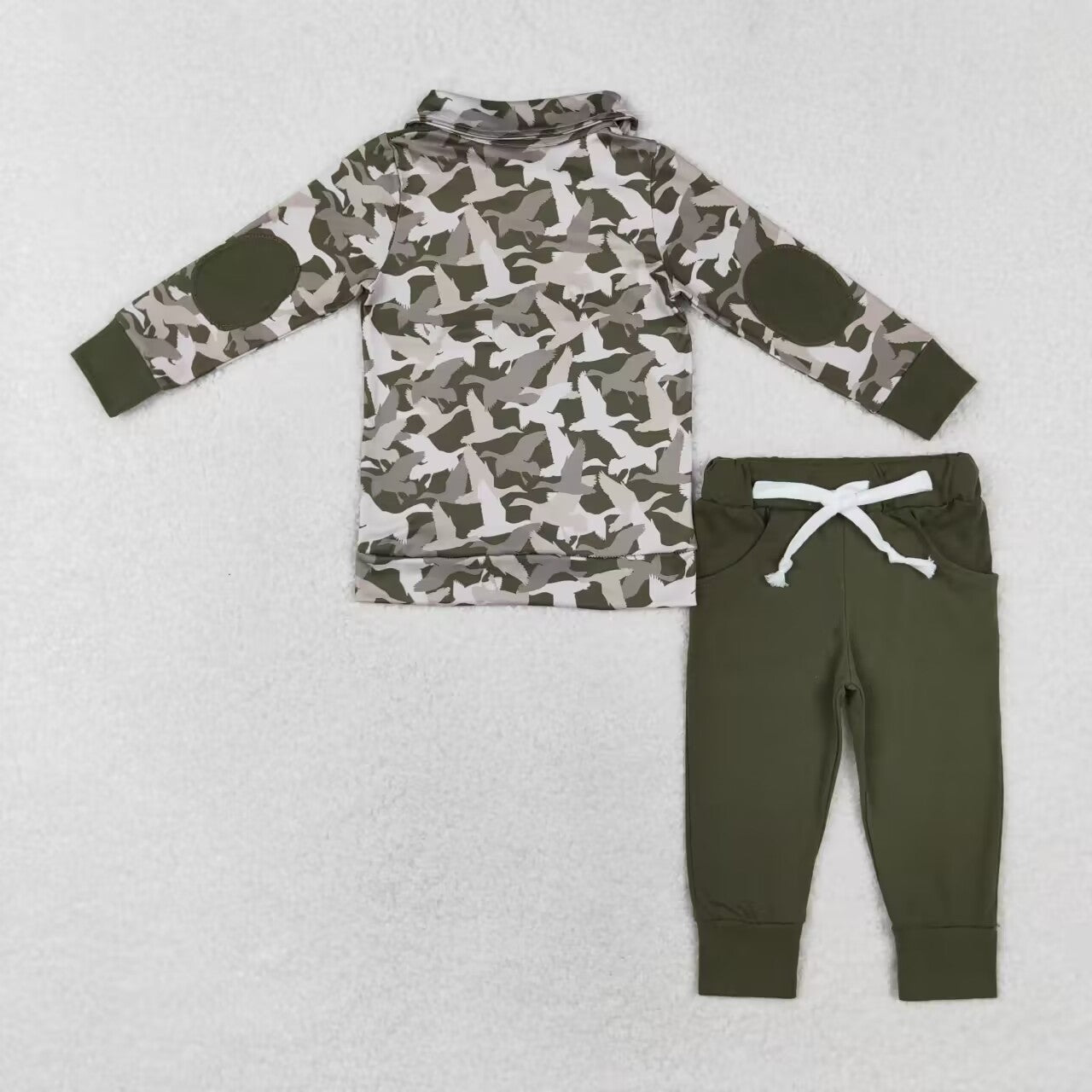 camouflage suck jogger set green