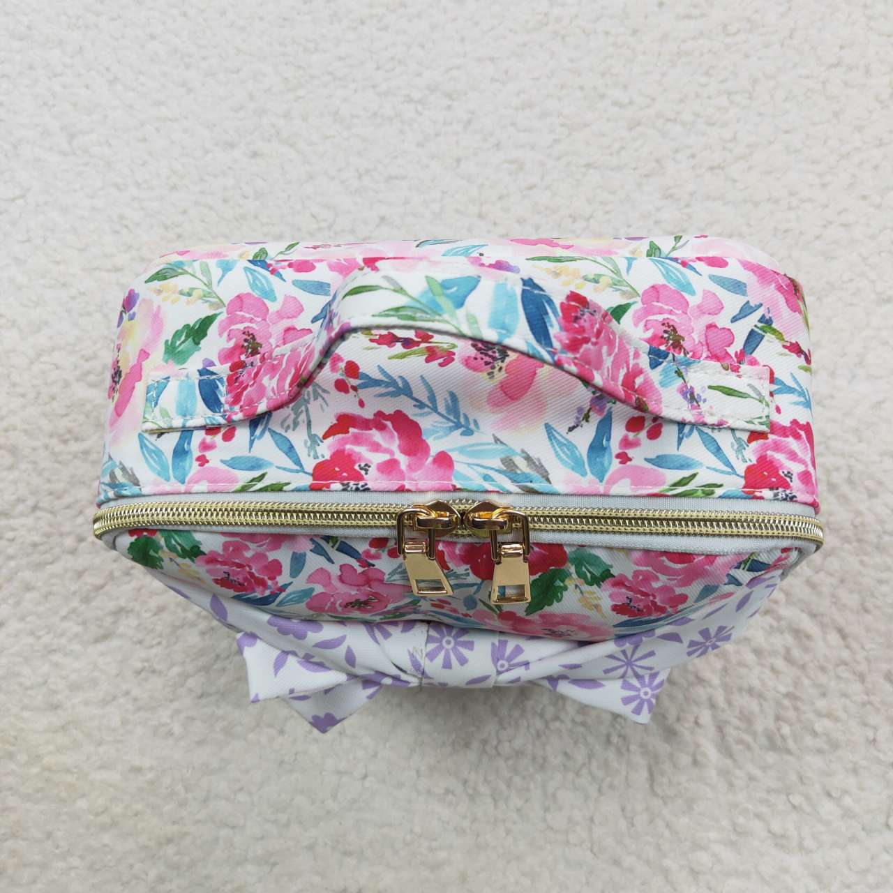 girls floral lunch box