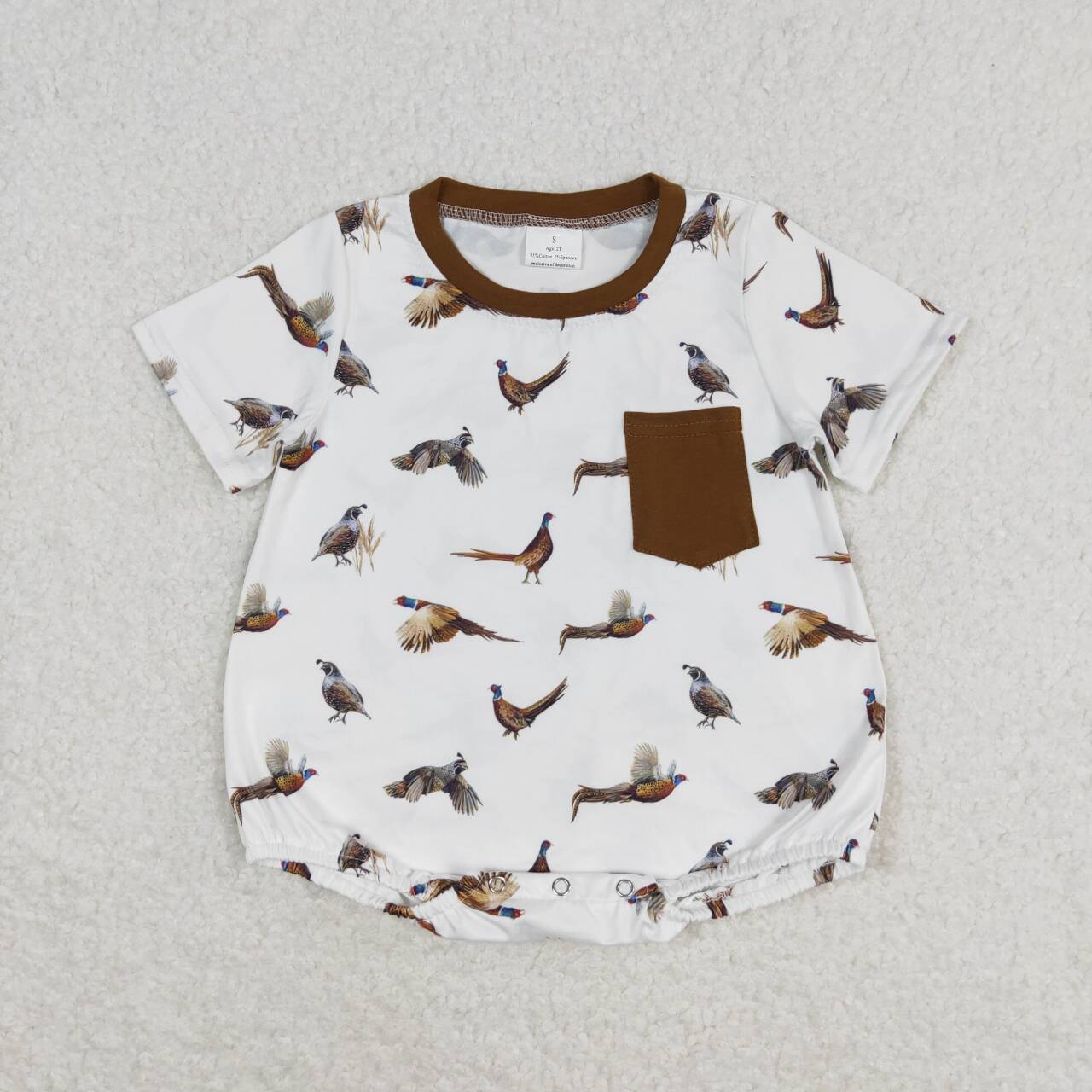 baby boy duck romper