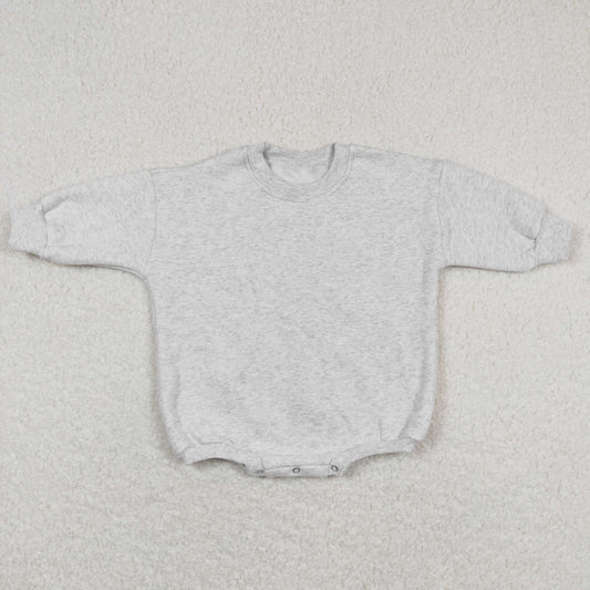winter long sleeve cotton gray baby romper