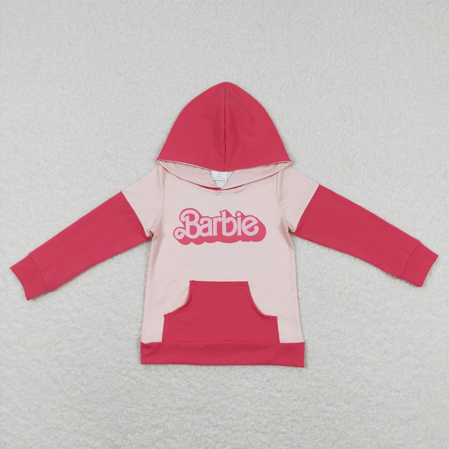 b letter long sleeve hoodie top girl clothing