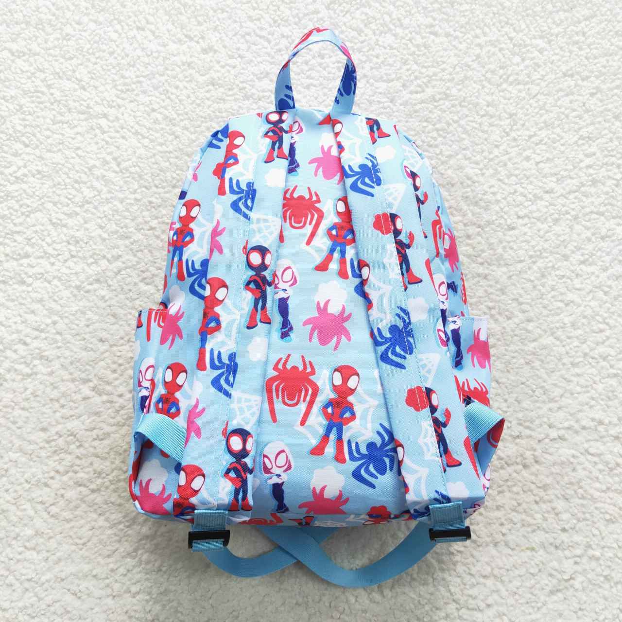 Spider print kids school backpack bag
