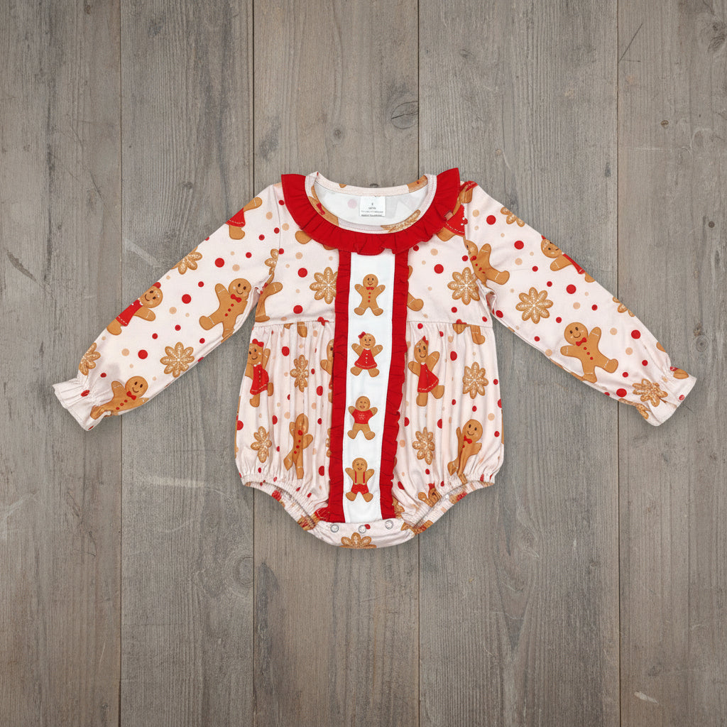 cute gingerbread print bubble