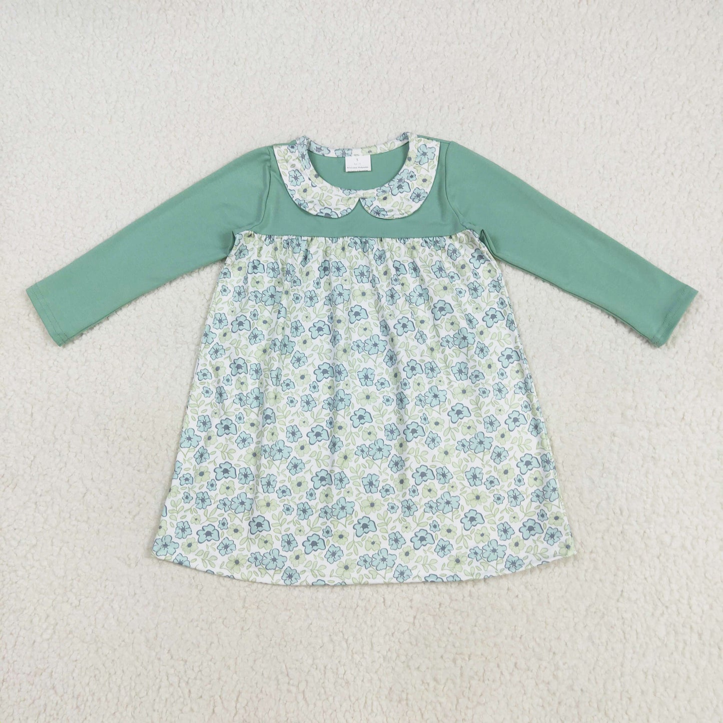 long sleeve ditsy floral dress