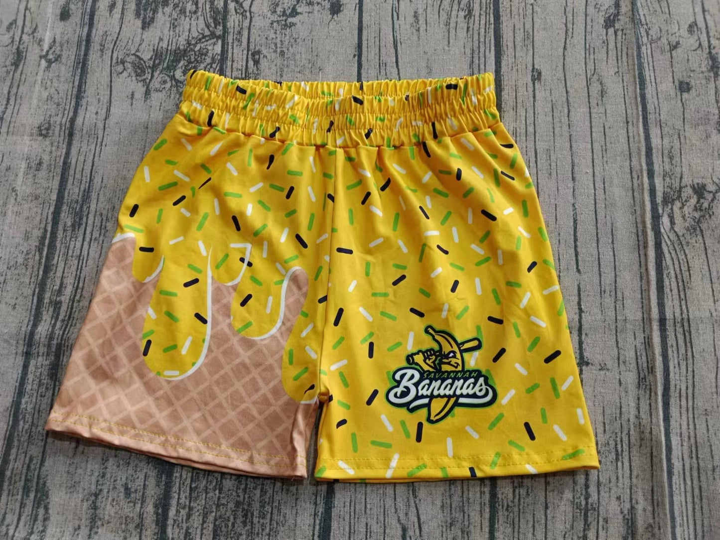 NO MOQ CLOSE 2025 9th Sept banana ice-cream shorts
