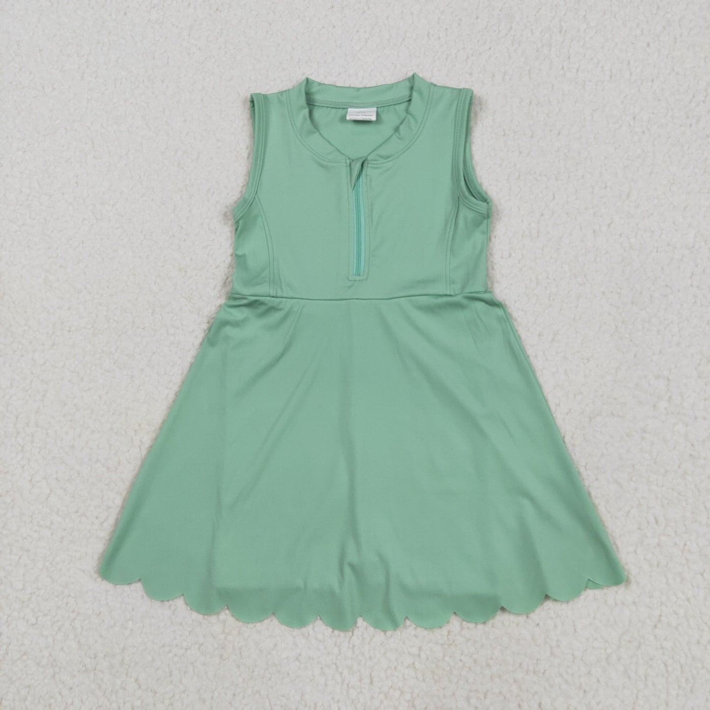solid green athletic skort dress