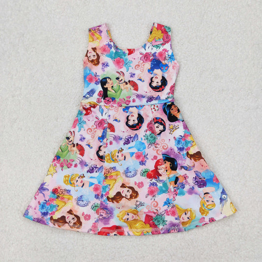 kids yoga one piece activewear princess athletic skort dress