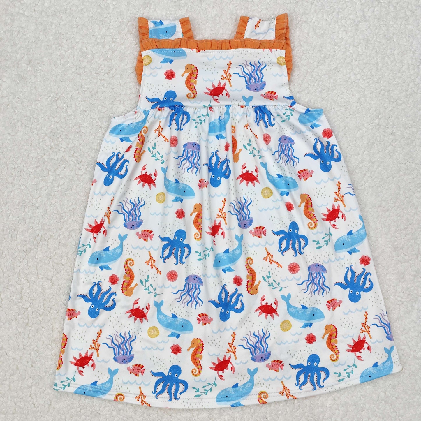 ocean animal dress kids dresses