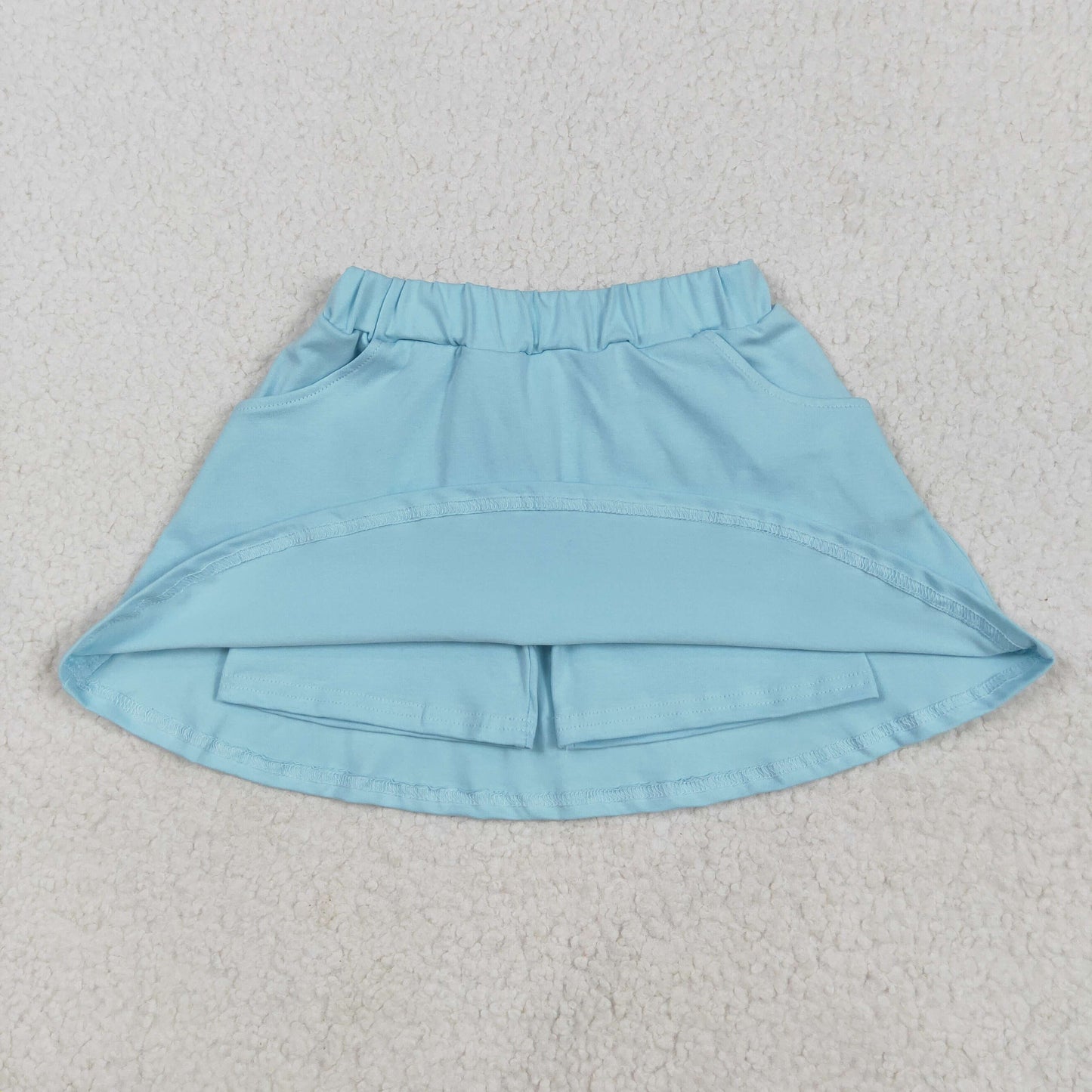 cotton blue pocket skort
