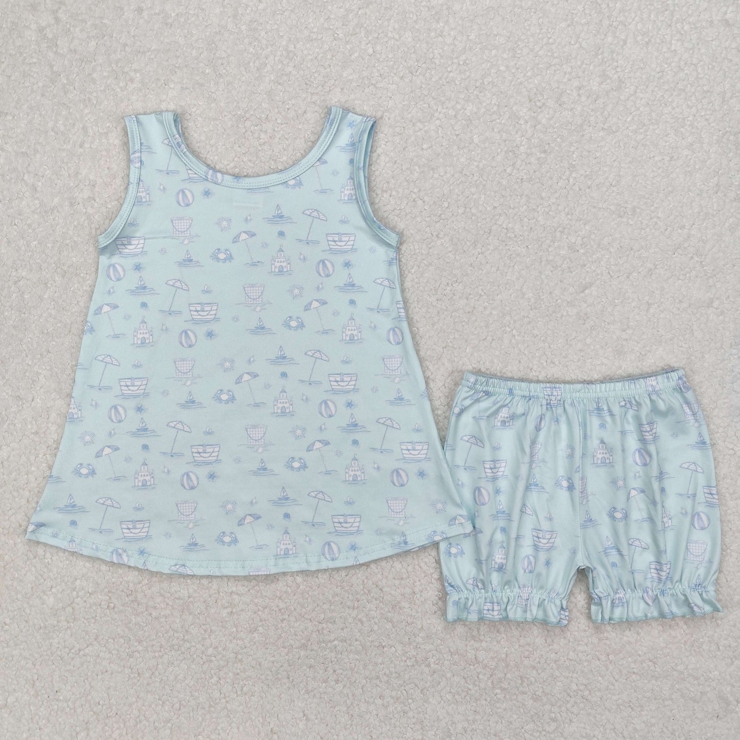 beach life girl bloomer set