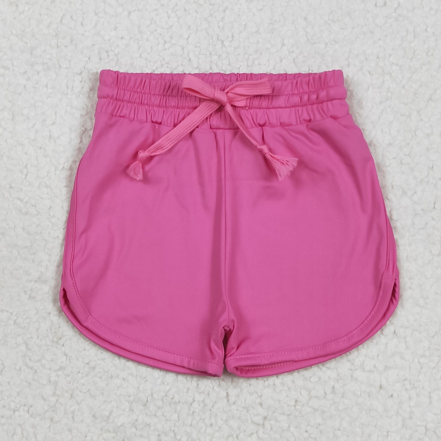 kids hot pink athletic shorts