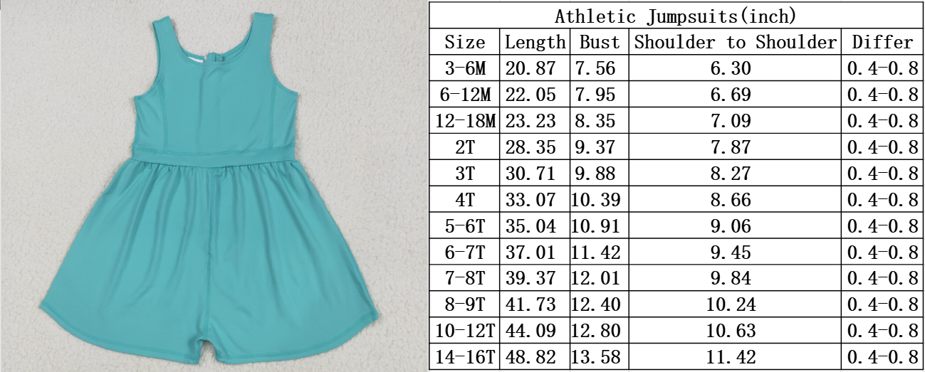 mint turquoise activewear athletic yoga jumpsuit