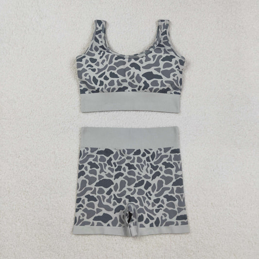adult women camo yoga set