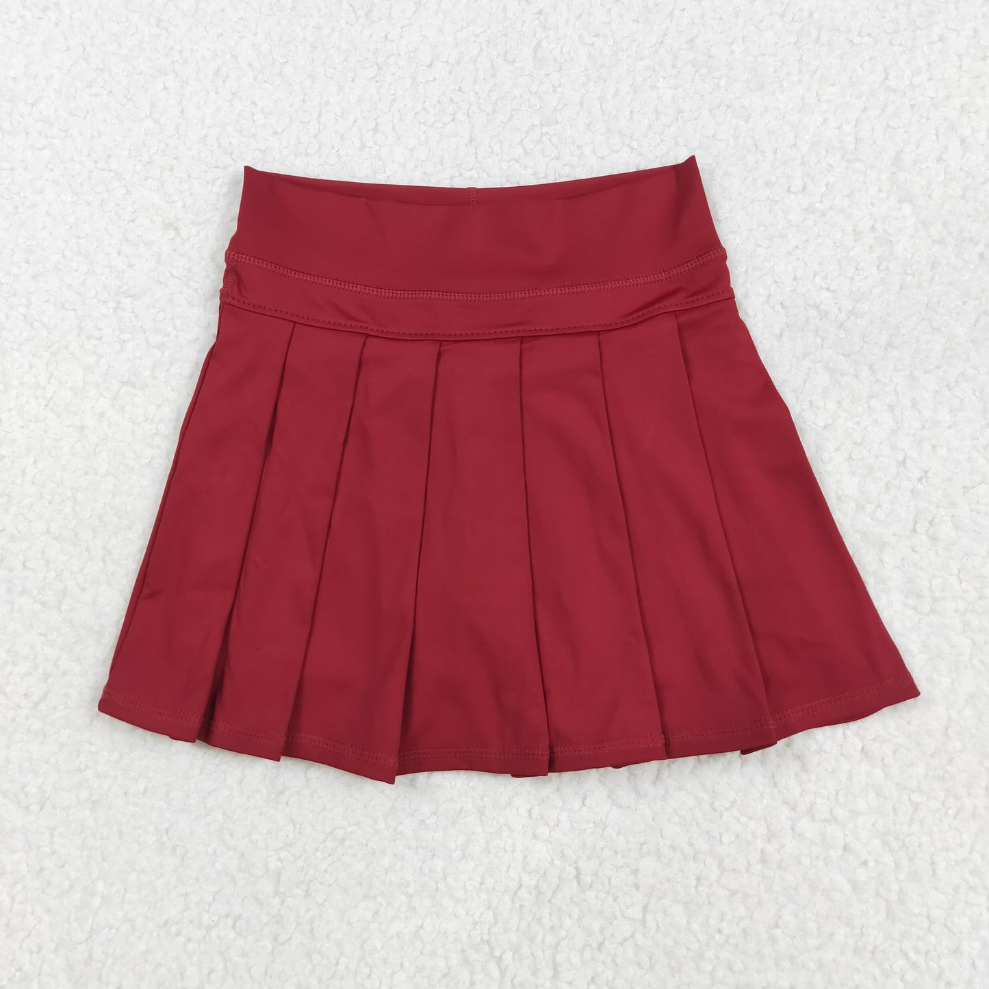 Girl Pleated Cheer Skirts Cheerleader Skirt Maroon