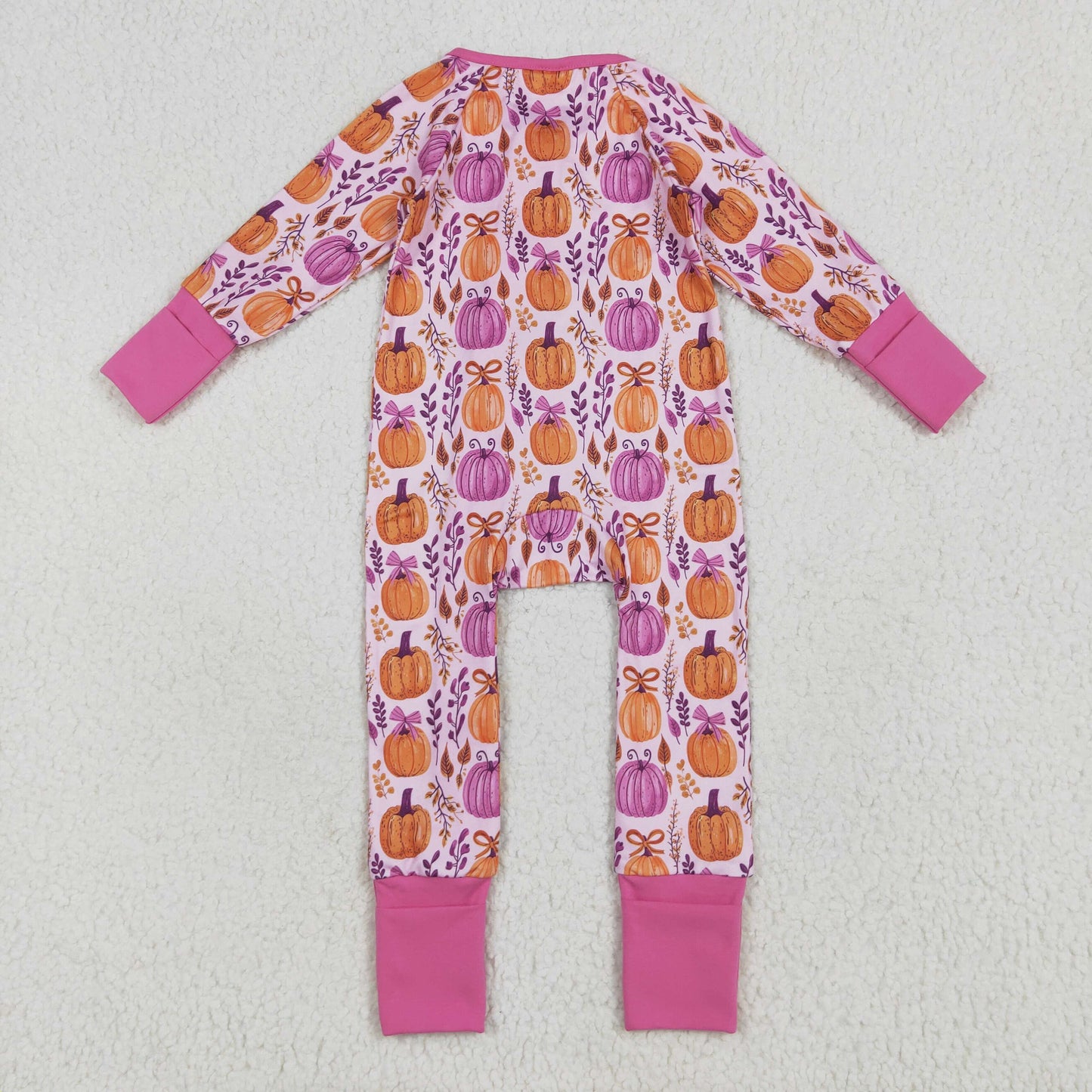 pumpkin print zip sleeper