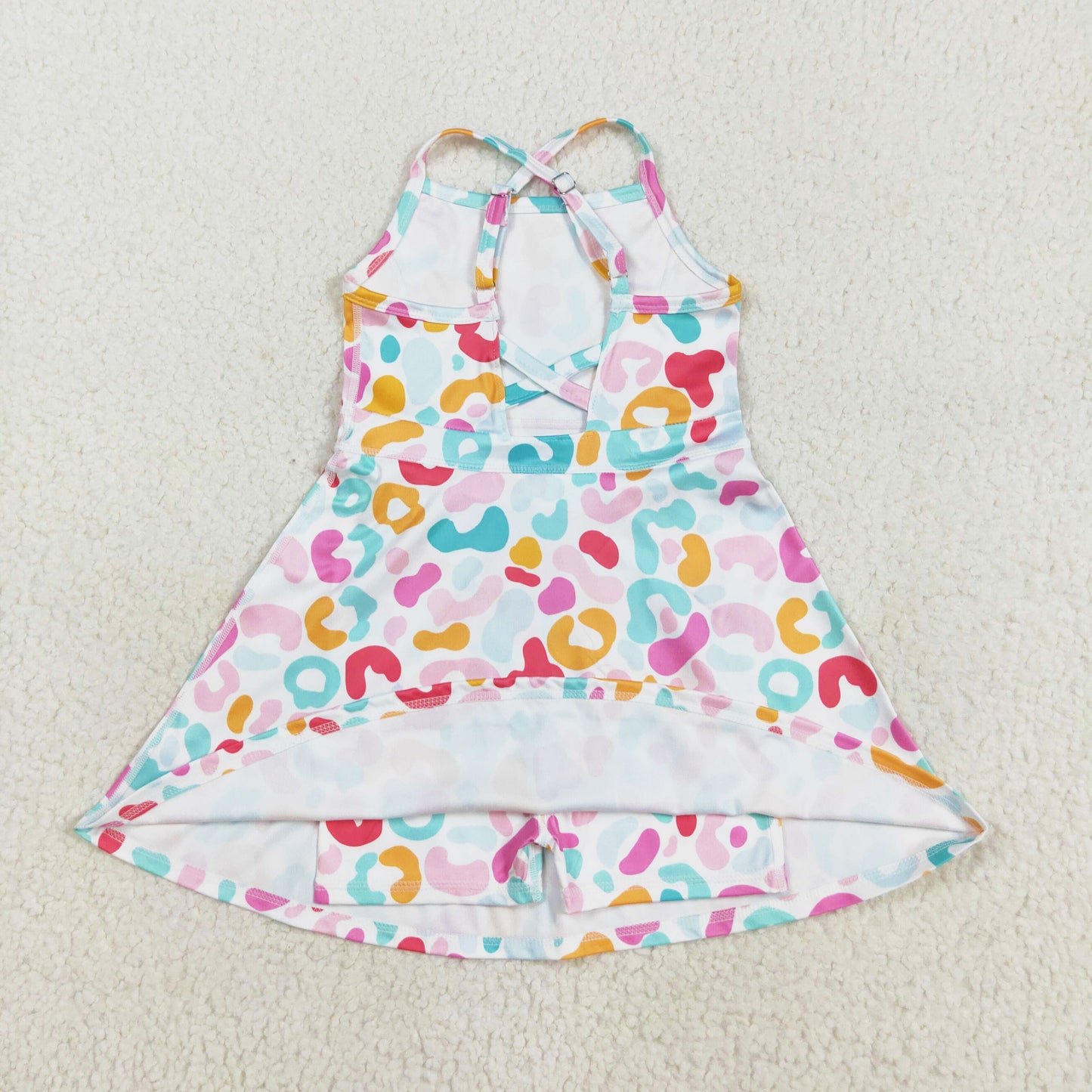 colorful leopard athletic dress active dresses