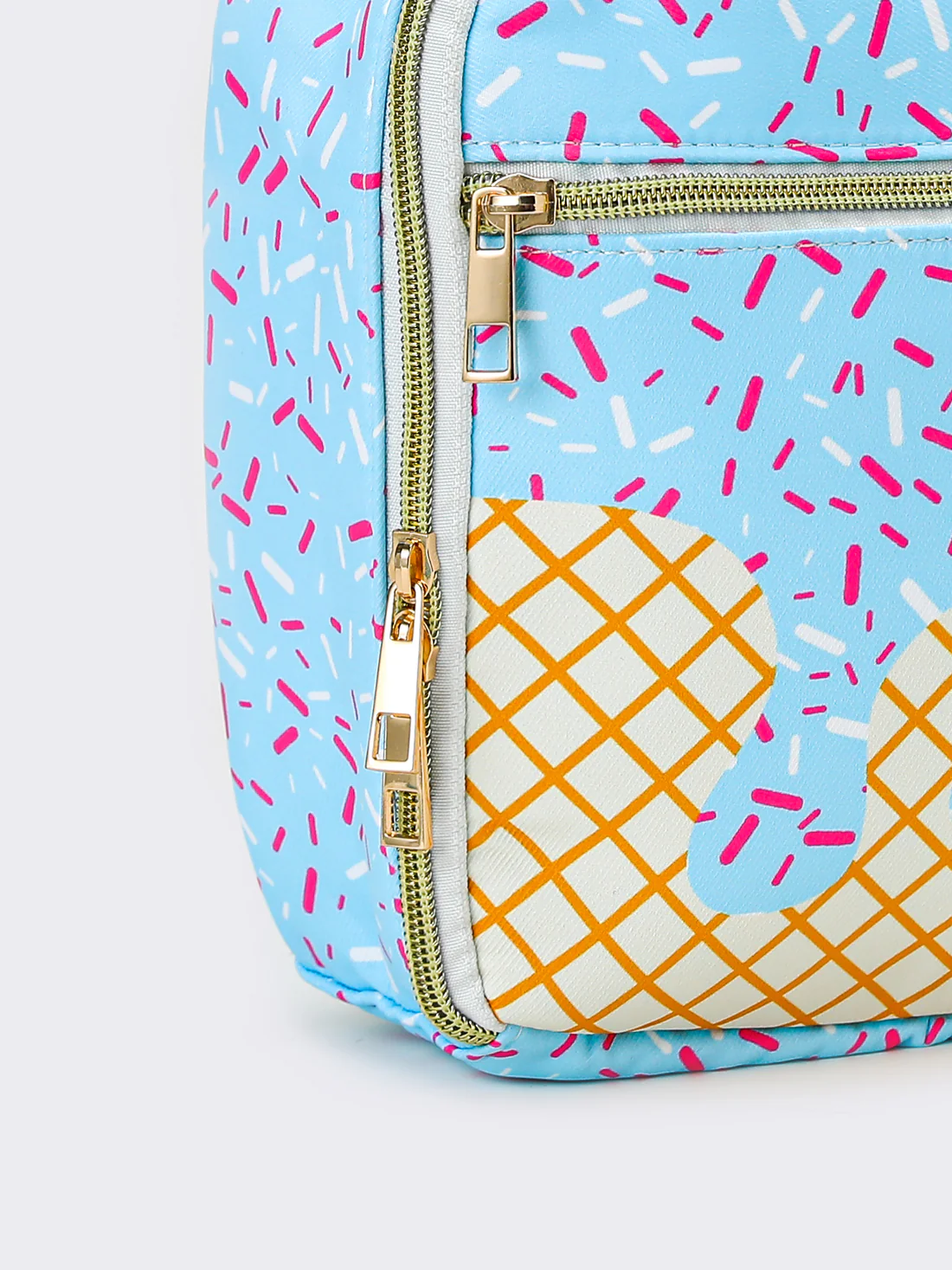 blue ice cream lunch box