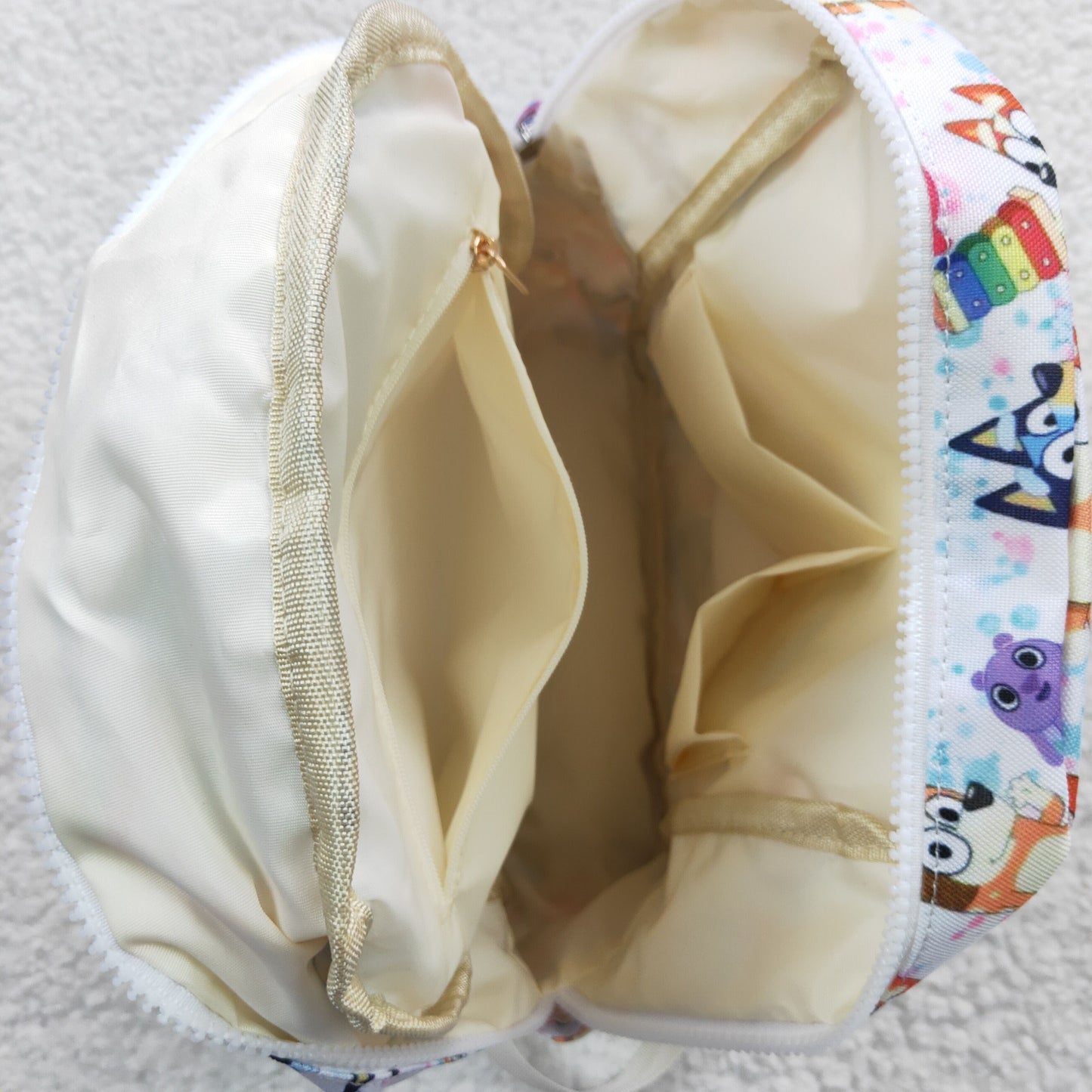 child white bluey bag backpack