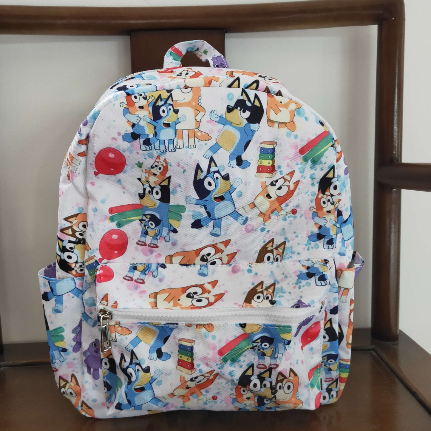 child white bluey bag backpack