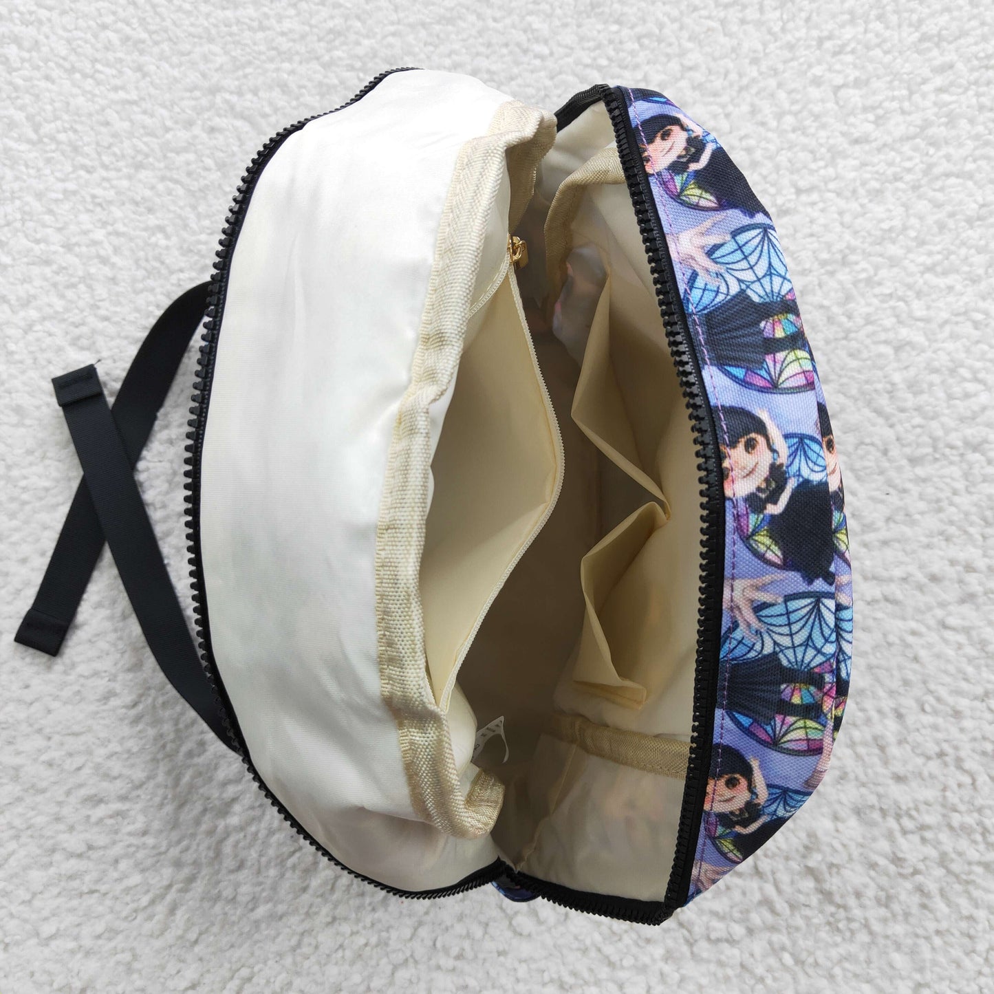 child Wednesday print backpack bag