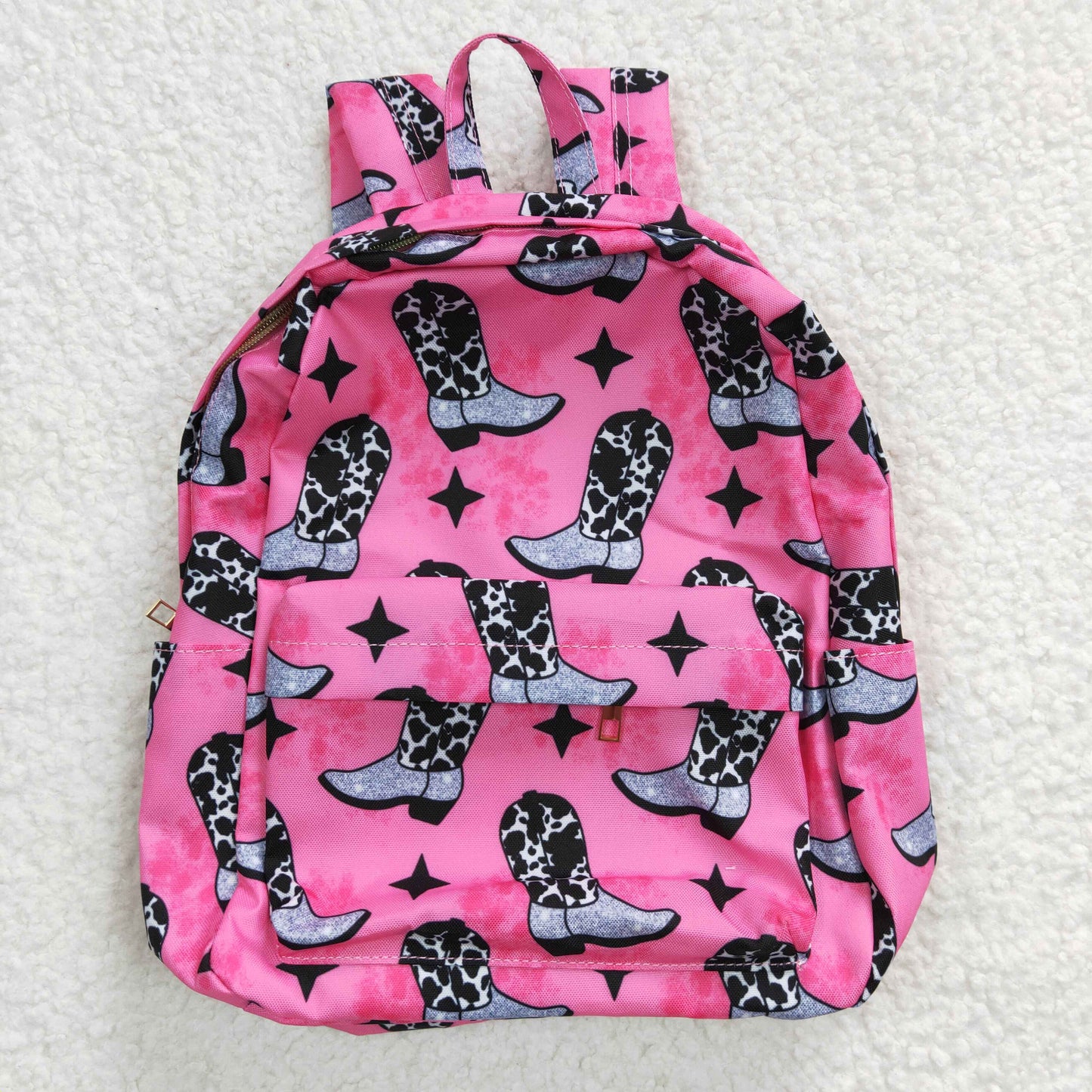 western cowgirl boots print bag backpack
