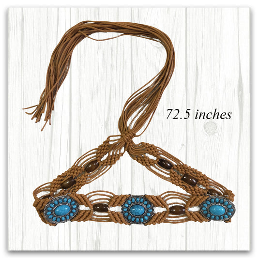 turquoise belt matching jeans