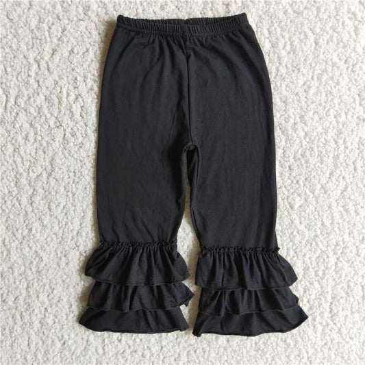 Black Ruffle Pants