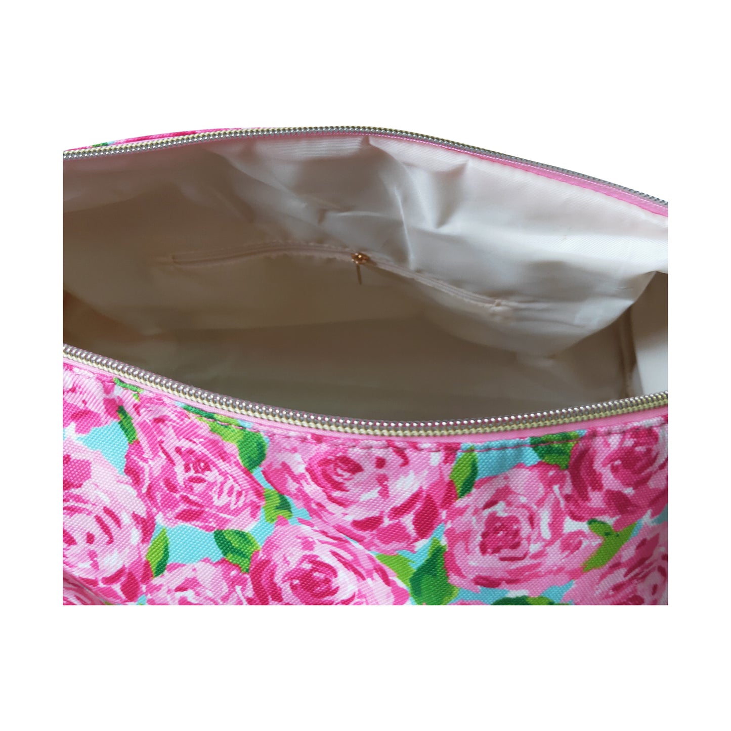 hot pink rose flower duffel & gym bags