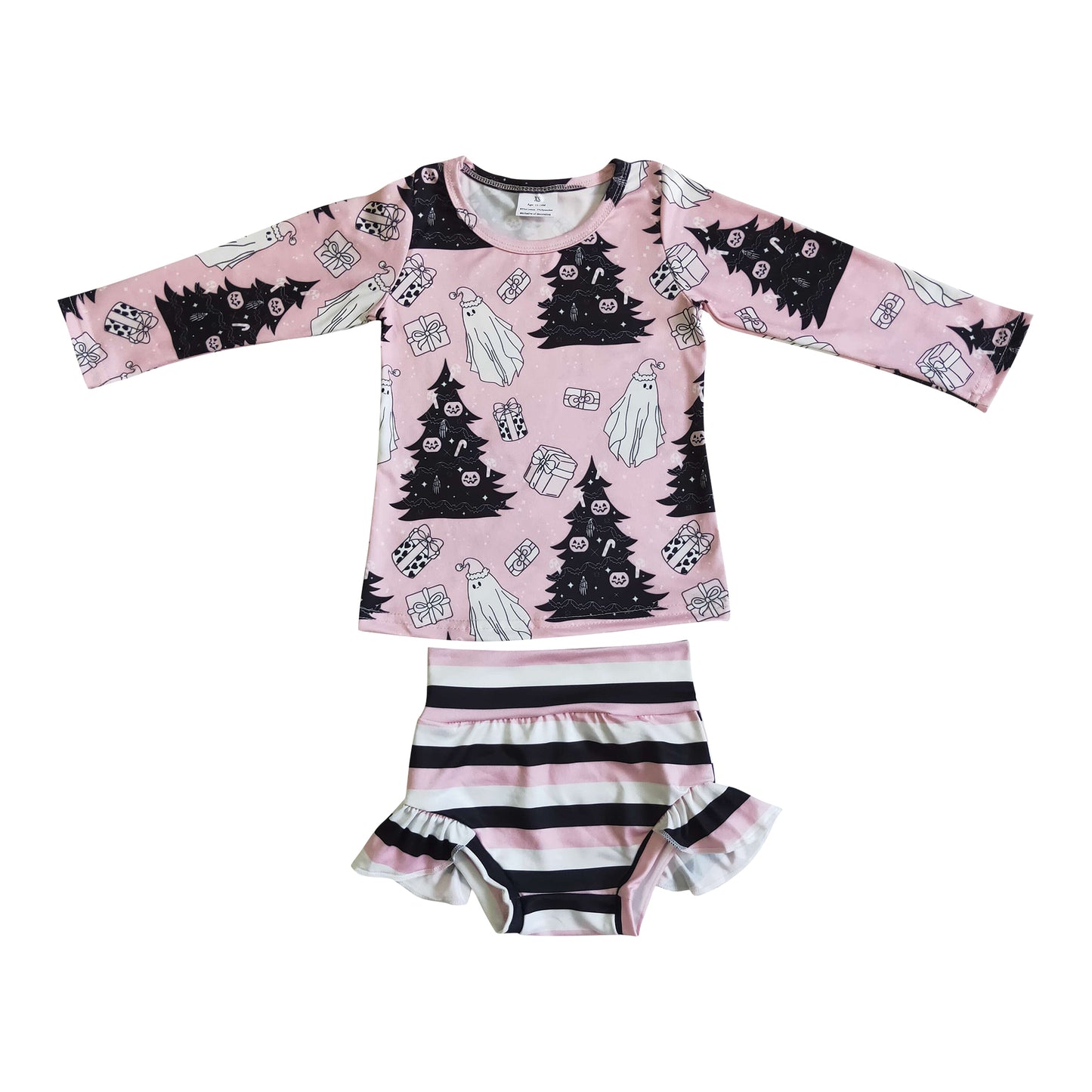 halloween black tree bummie set