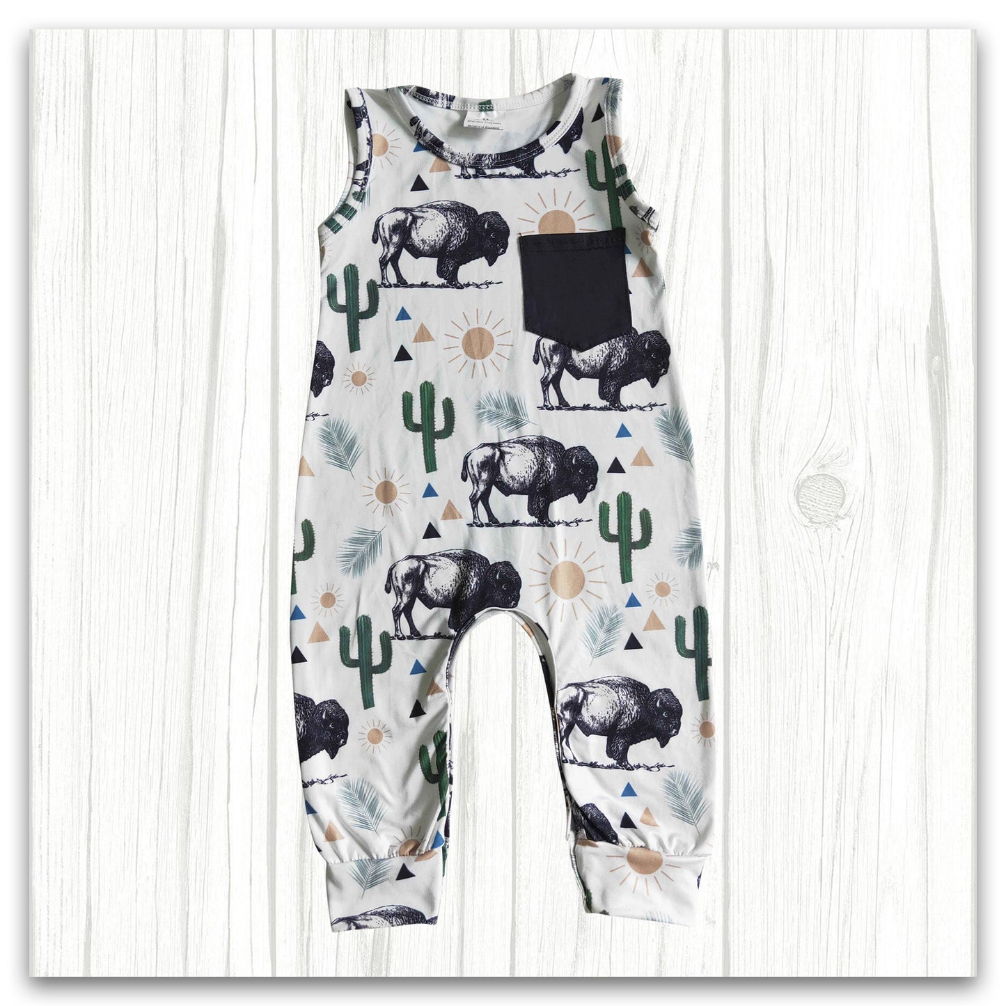 infant sleeveless romper boy’s clothing