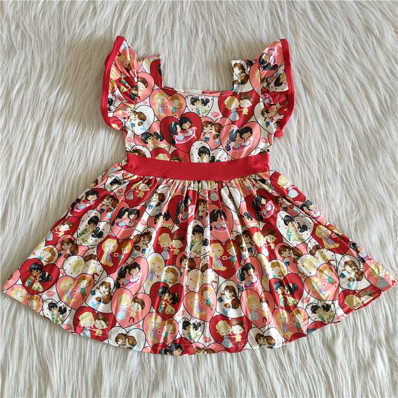 cartoon princess heart dress