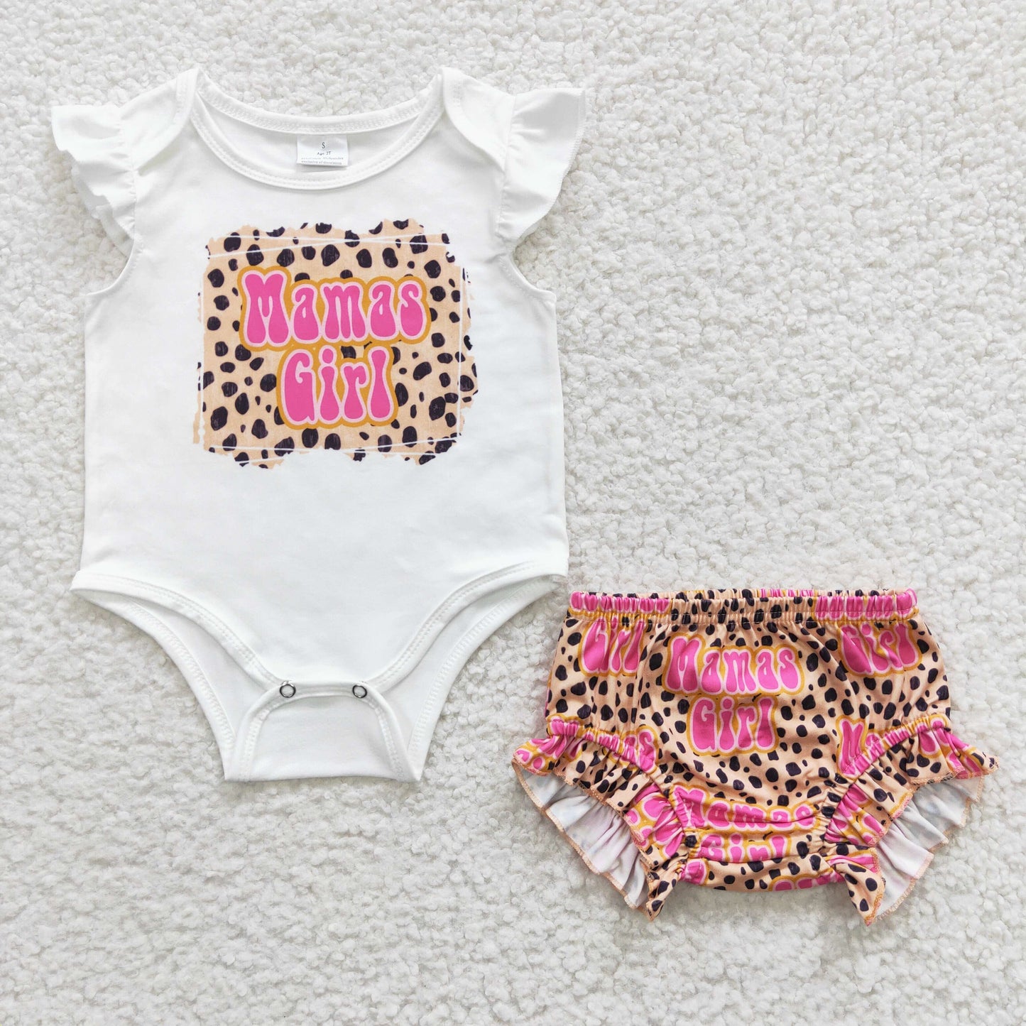 toddler baby girl bummie set mama's girl