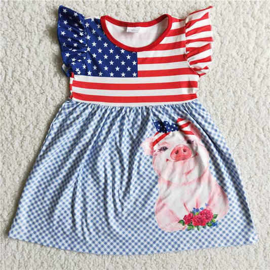 pig flag dress 4th of july
