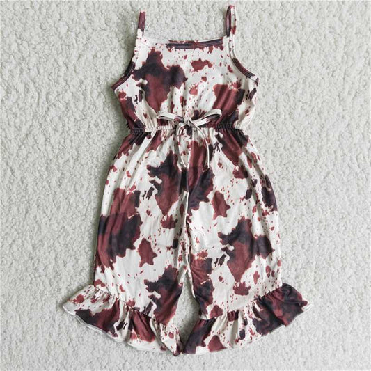 cow print jumpersuit girl’s clothing