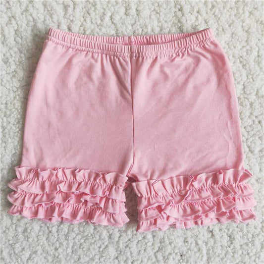 Pink Ruffle Shorts