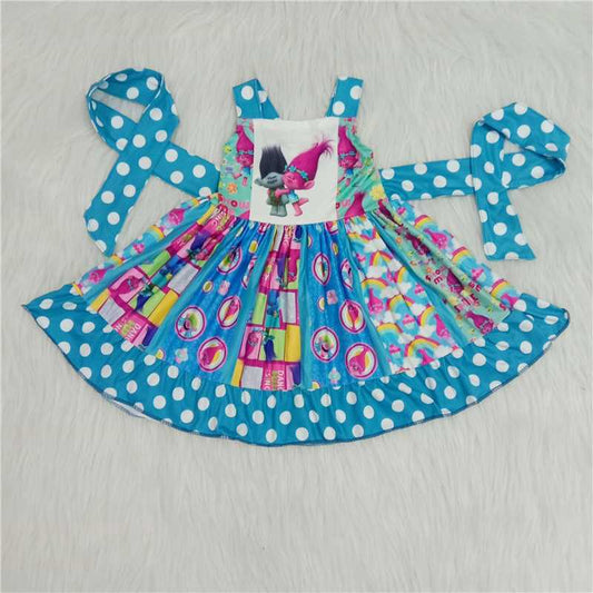 Cartoon Print Large Twirl Dress