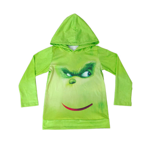 boy christmas green hoodie shirt