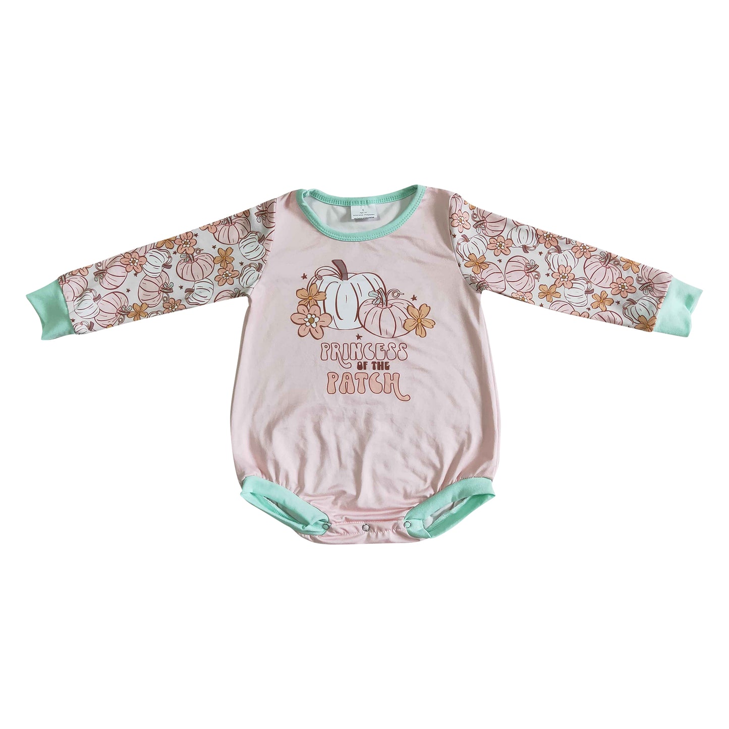 infant baby long sleeve romper pumpkin patch